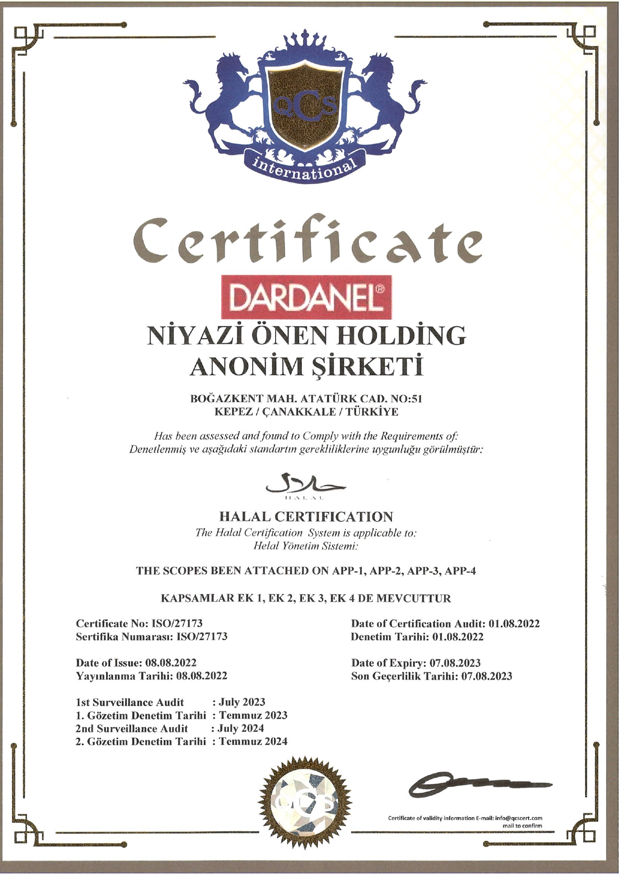 Helal Food_NÖ Holding Çanakkale Helal Food_NÖ Holding Çanakkale