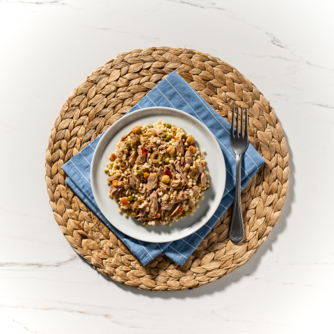 Tuna with Couscous Pasta Salad